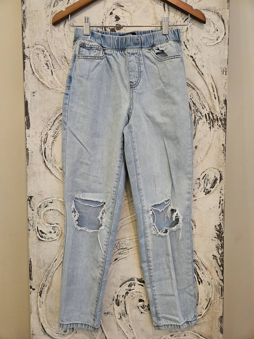 Rewash Light Blue Distressed Boyfriend Jeans